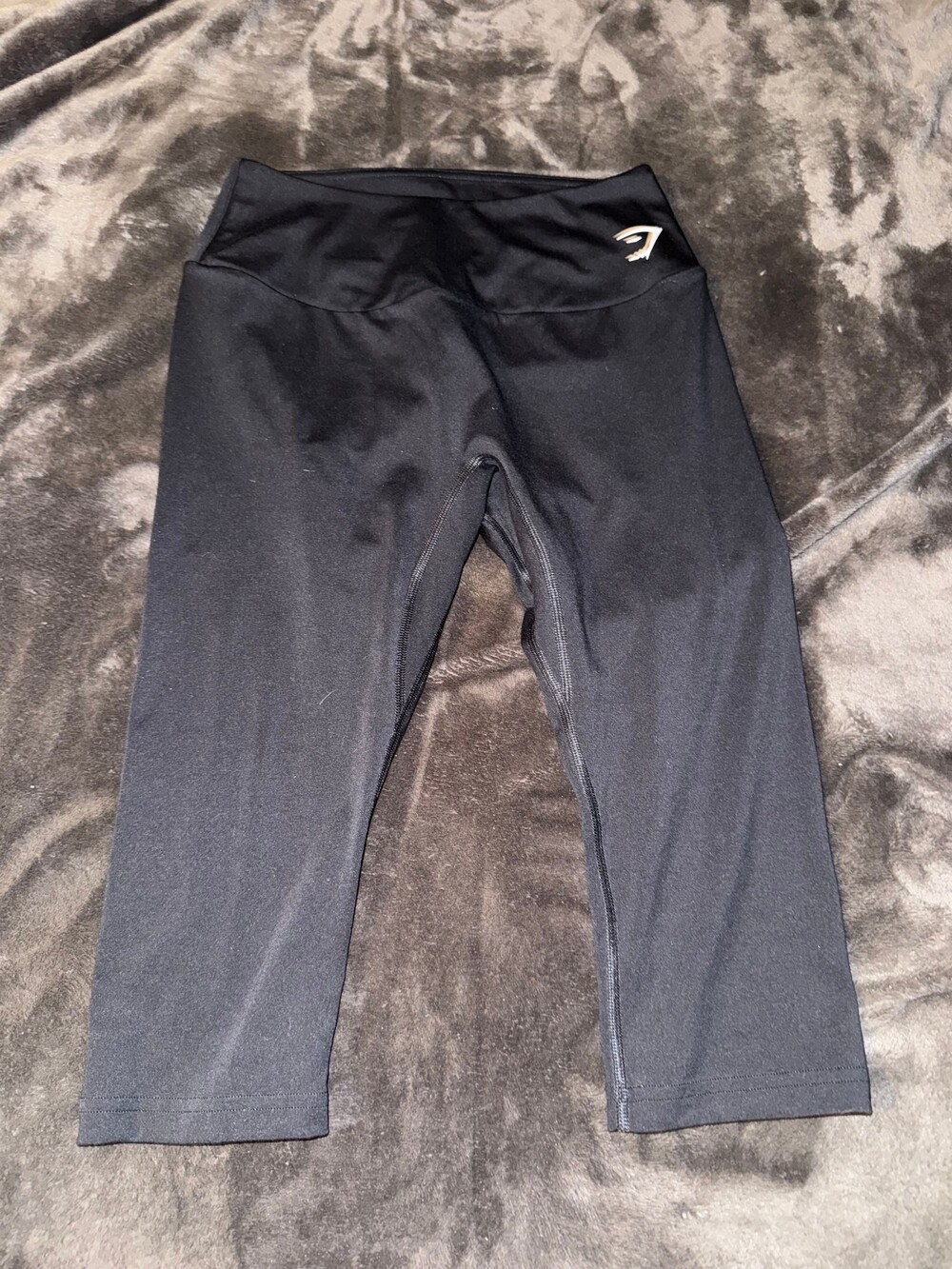 Gymshark Black Leggings Medium High Waist Cropped Pants